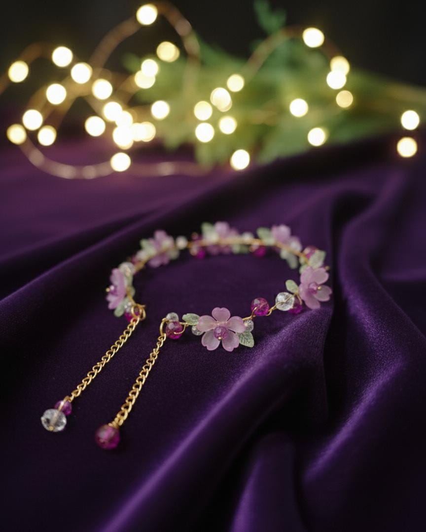 Bloom Charm Bracelet – Handmade Floral Bead Jewelry