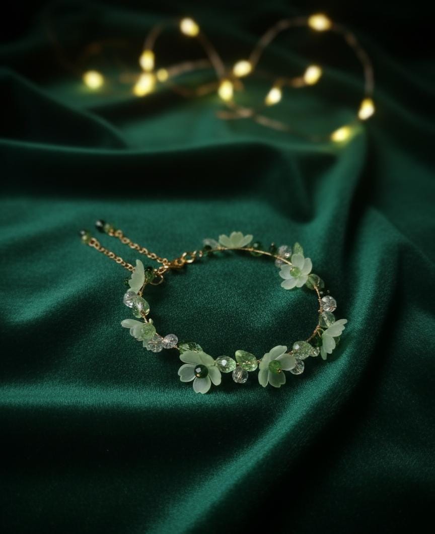 Bloom Charm Bracelet – Handmade Floral Bead Jewelry